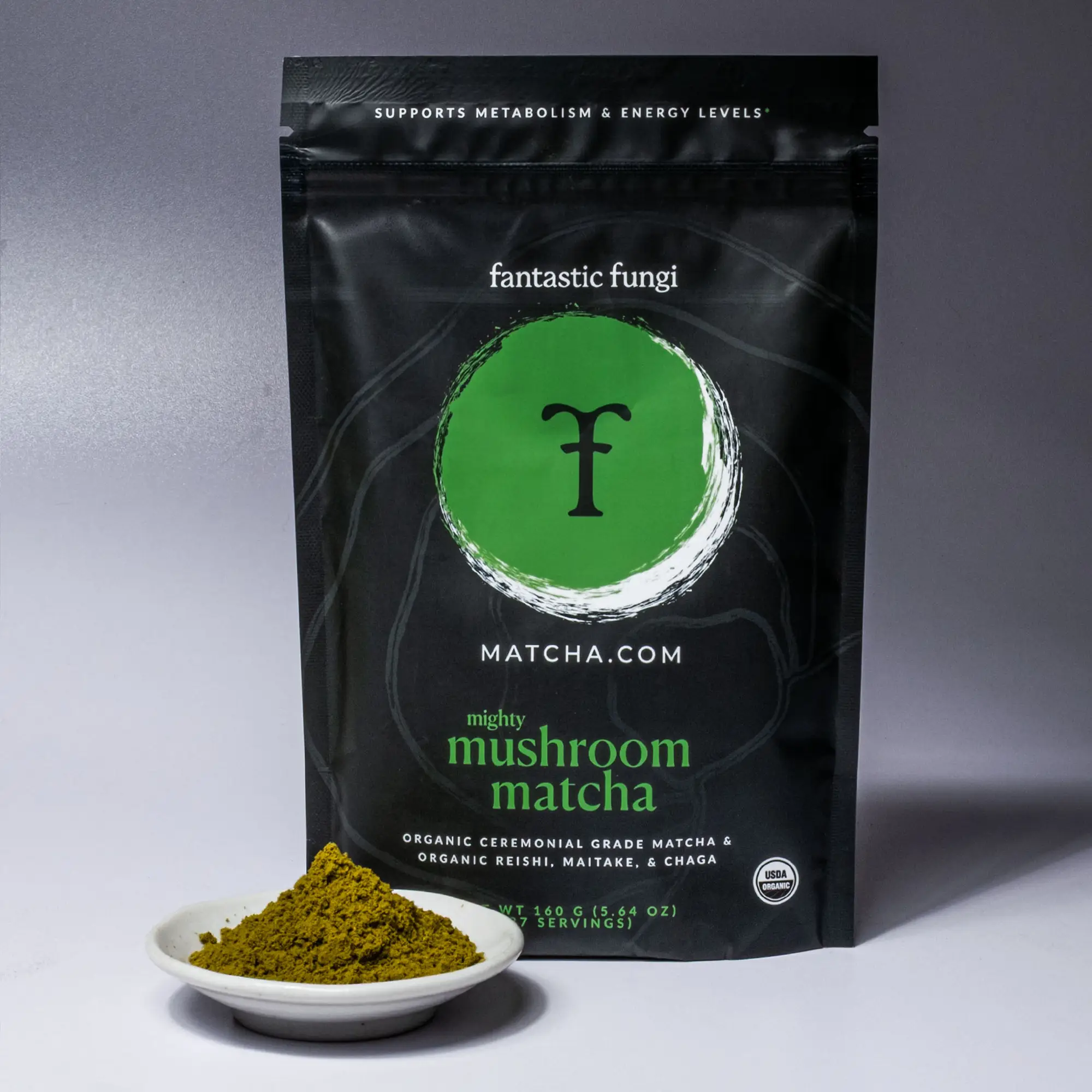 Mighty Mushroom Matcha Latte (Fantastic Fungi)