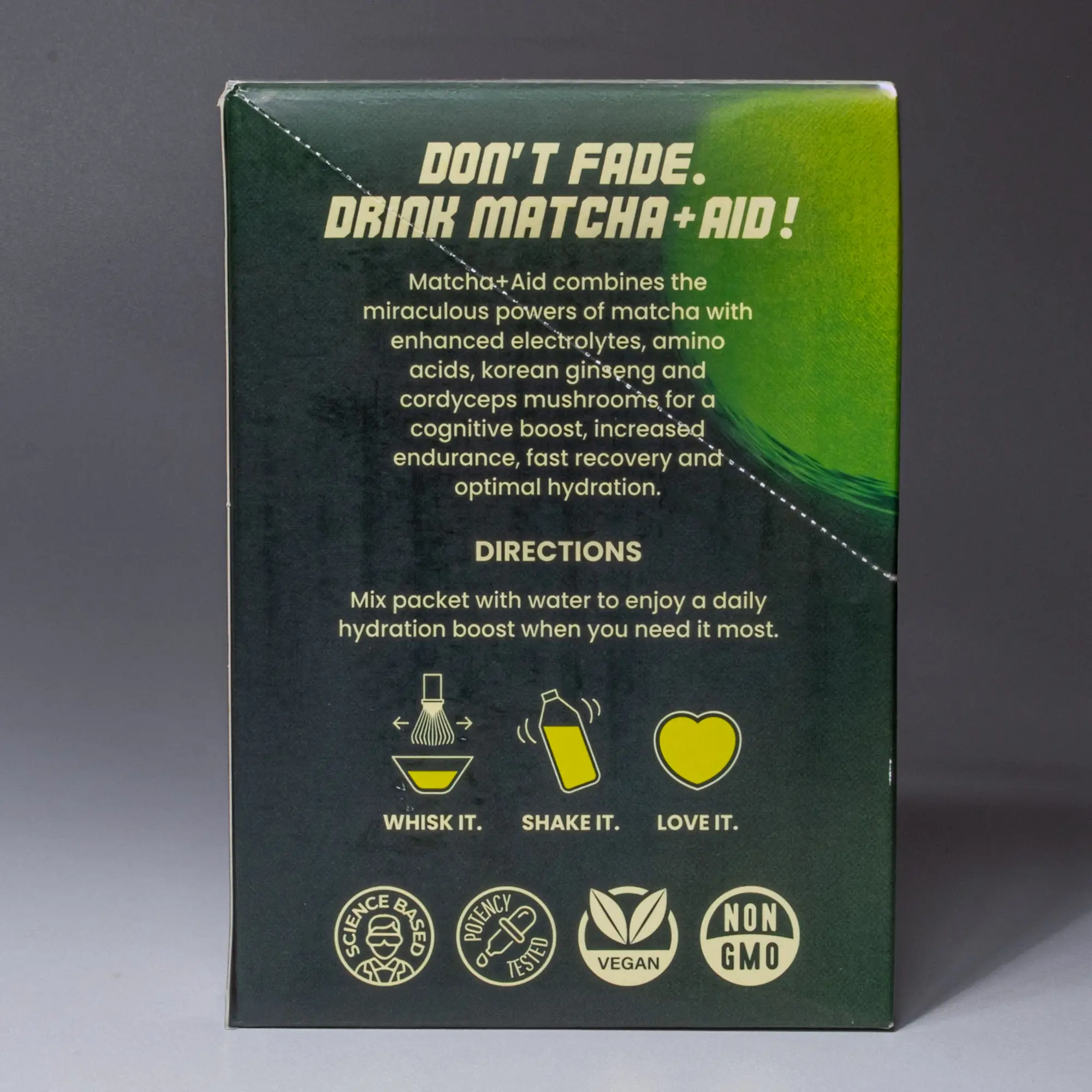 MATCHA-AID™ Hydration Sticks (Electrolytes + Adaptogens)