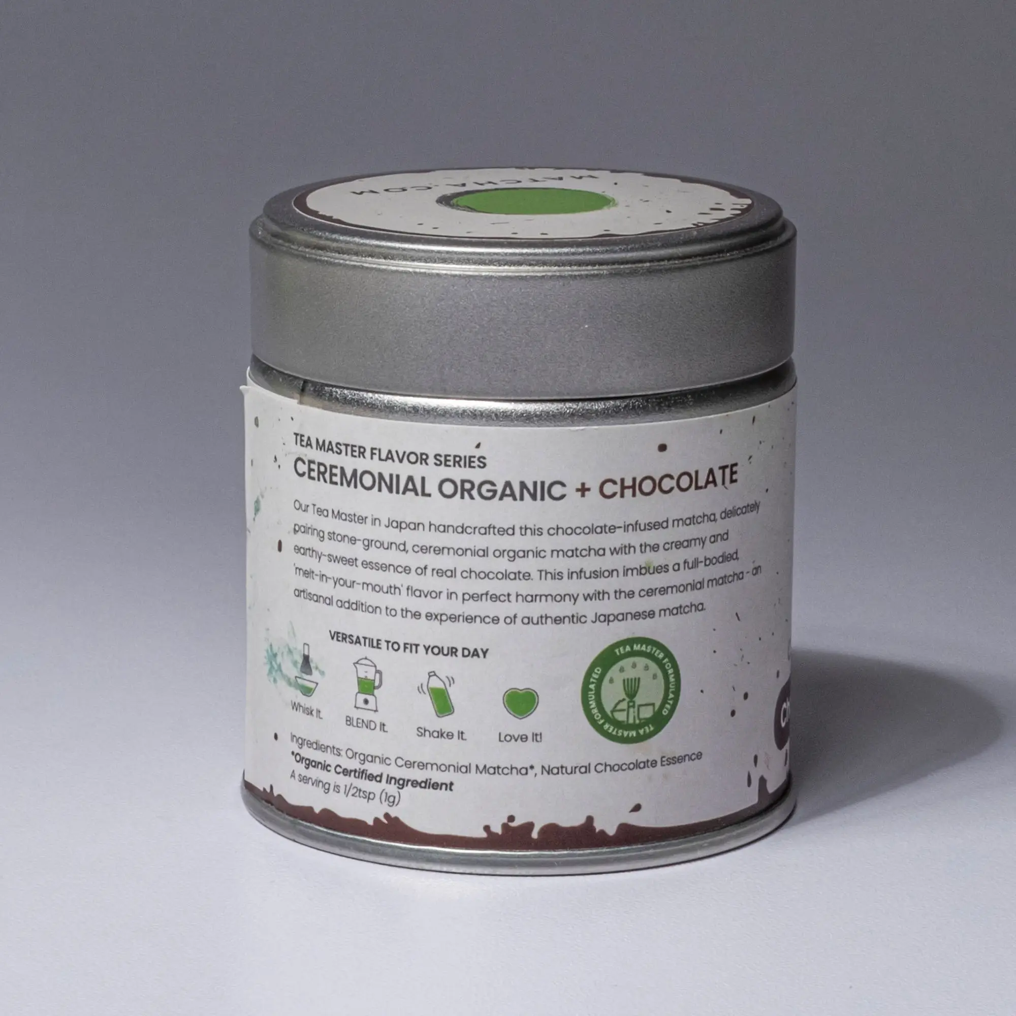 Flavored Matcha, Organic Ceremonial (Chocolate / Vanilla / Mango)